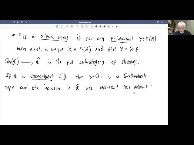 Alex Simpson – Equality, Equivalence & Atomic Sheaves (part 2)