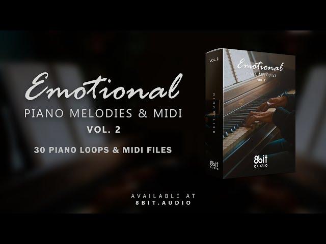 [MIDI Files & Loops] Emotional Piano Melodies Vol. 2 | Emotional Midi Pack | 100% Royalty-Free