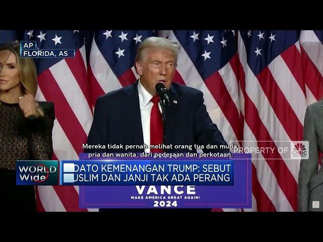 Pidato Kemenangan Trump: Sebut Muslim dan Janji Tak Ada Perang