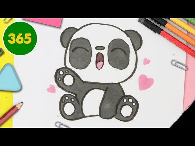 HOW TO DRAW A CUTE Panda KAWAII