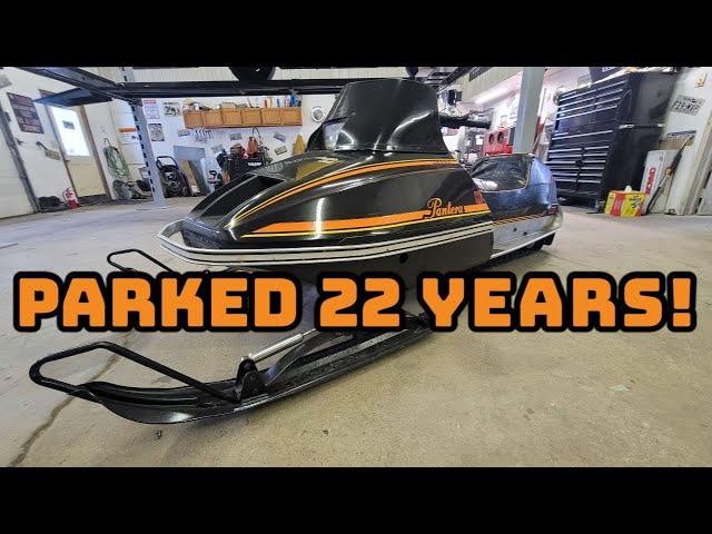 FORGOTTEN Vintage Arctic Cat Pantera Snowmobile - Will It RUN AND RIDE again?
