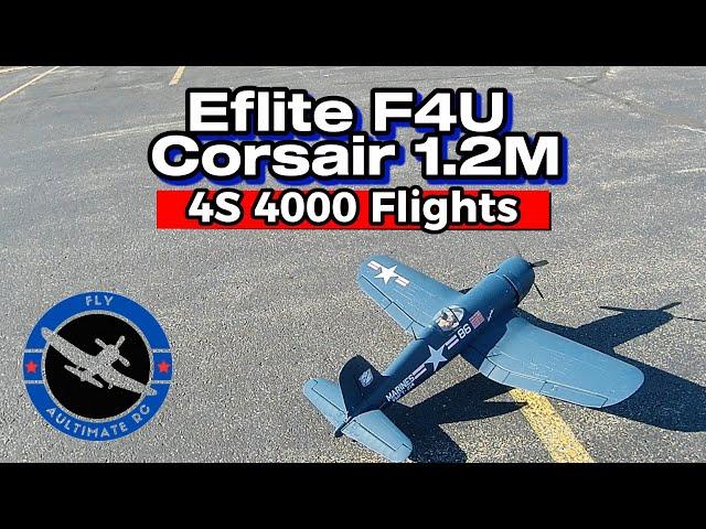 Eflite F4U Corsair 1.2M  4S 4000 flights