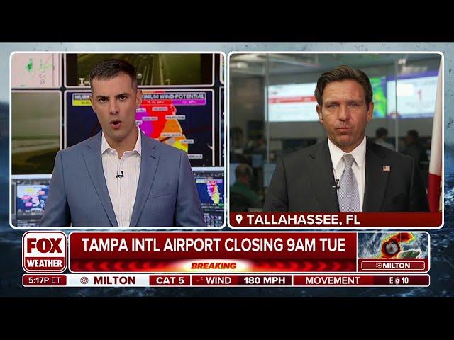 Florida Gov. Ron DeSantis Joins FOX Weather To Talk Preps Ahead Of Milton