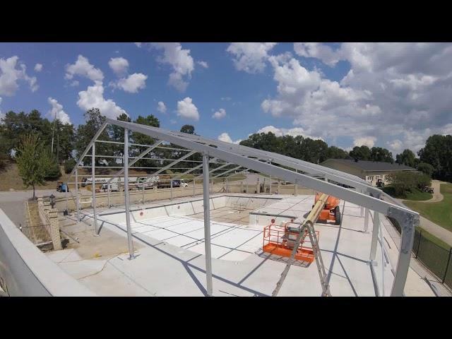 Losberger structure - Pool Enclosure P2N 25m x 30m - Time lapse