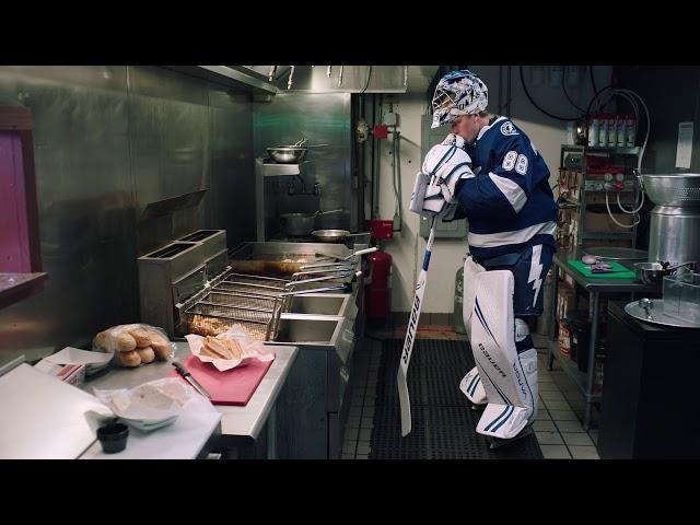 Andrei Vasilevskiy funny Bauer commercial