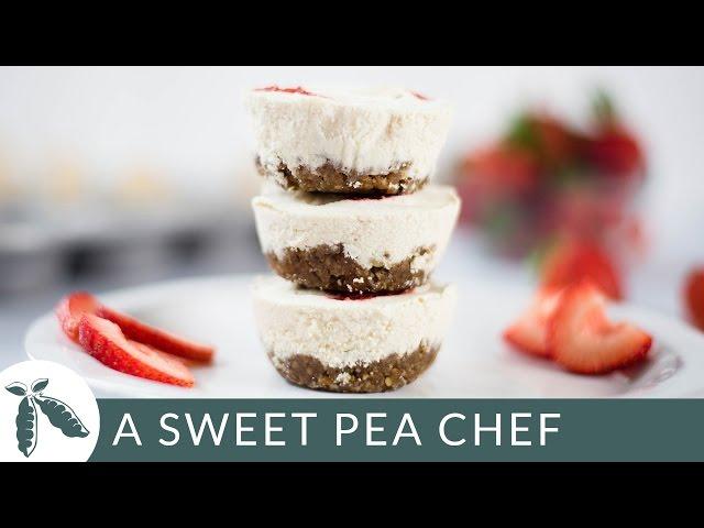 Mini No Bake Cheesecake Recipe (That You'd Never Know Was Vegan!) | A Sweet Pea Chef