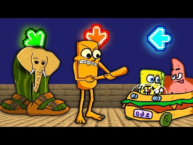 BRAINROT, Spongebob | FNF Character Test | Gameplay VS Playground