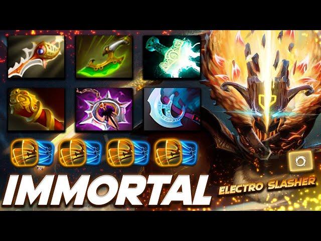 Juggernaut Immortal Electro Slasher - Dota 2 Pro Gameplay [Watch & Learn]