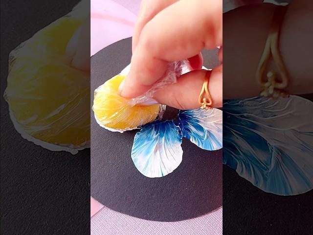 Flower painting technique #art #painting #shorts