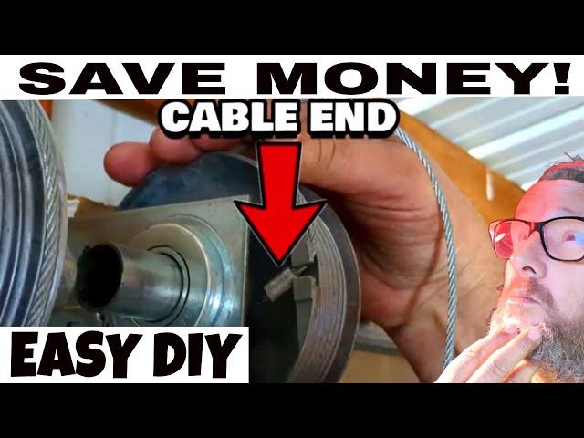 How to Fix a Garage Door With BOTH Cables Off | EASY REPAIR