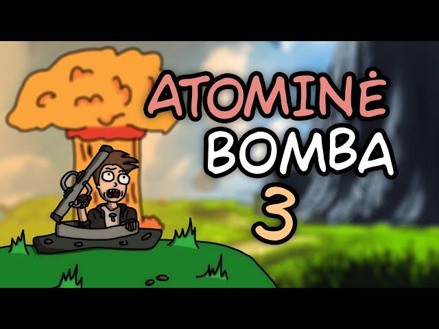 MINECRAFT KURIAME NUKRITO ATOMINĖ BOMBA 3!