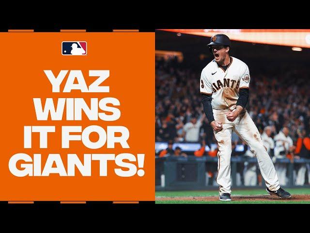 SPLASH!! Mike Yastrzemski DEMOLISHES a walk-off home run into the San Francisco Bay!