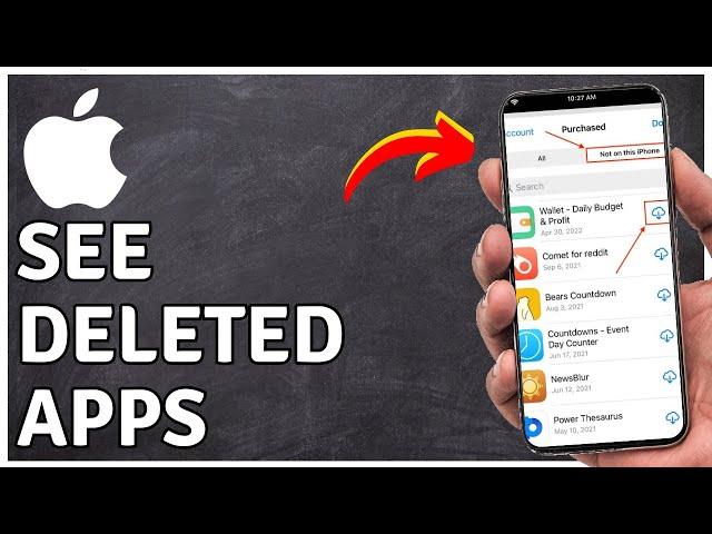 How to See Recently Deleted Apps On iPhone | iPhone Tutorial