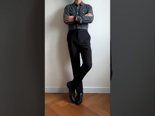 Black slacks styling 설명란에서 착장 정보를 확인하실 수 있습니다 :)