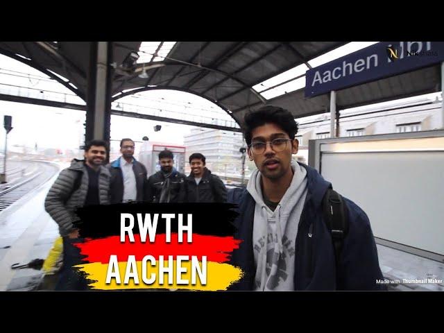 RWTH Aachen - Campus tour by Nikhilesh Dhure (Meeting Indian students in Aachen)