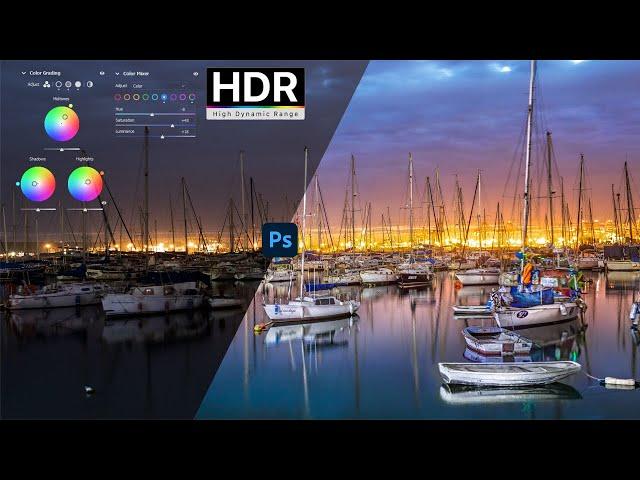 How to Retouch a Image to a HDR Image In Photoshop CC 2021