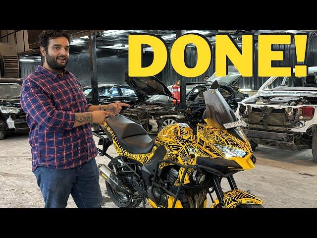 VLOG 144: VERSYS 1000 Ka WRAP Hua Finally Finish!! Bike looks Amazing! @Brotomotiv