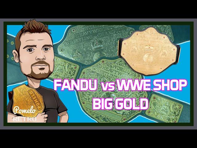 Fandu Belts vs WWE Shop (WCW) Big Gold - Which is better? | Pomelo Retro