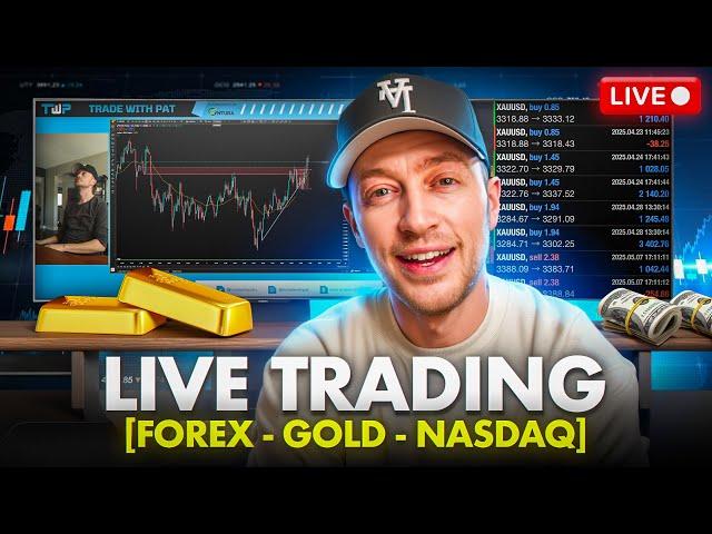 Live Trading Forex, Gold, And Nasdaq (FINAL STREAM of the WEEK)
