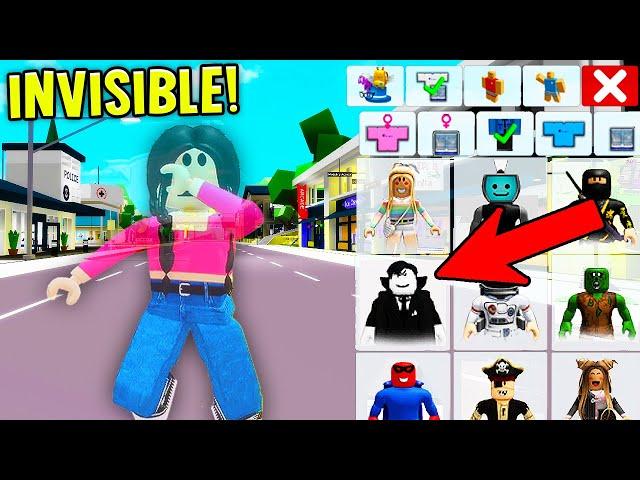 How to turn INVISIBLE in Roblox Brookhaven NEW UPDATE!