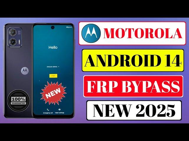 All Motorola Android 14 Google Account Unlock | New Method 2025 | Motorola Frp Unlock 2025