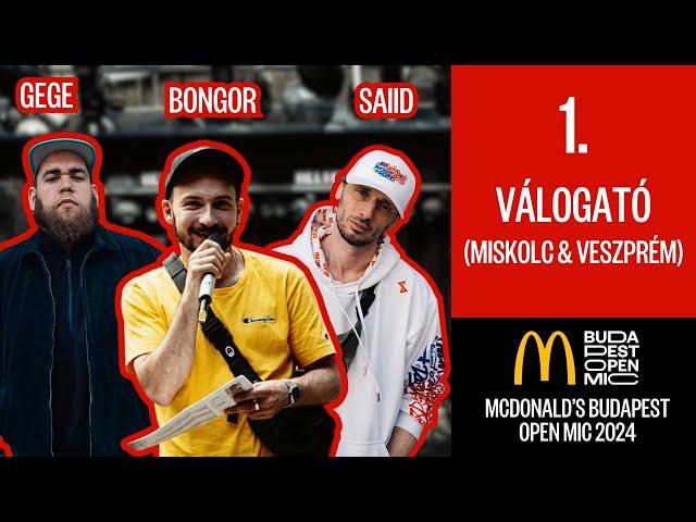 1. EPIZÓD - VÁLOGATÓ (MISKOLC & VESZPRÉM) // McDonald's Budapest Open Mic 2024