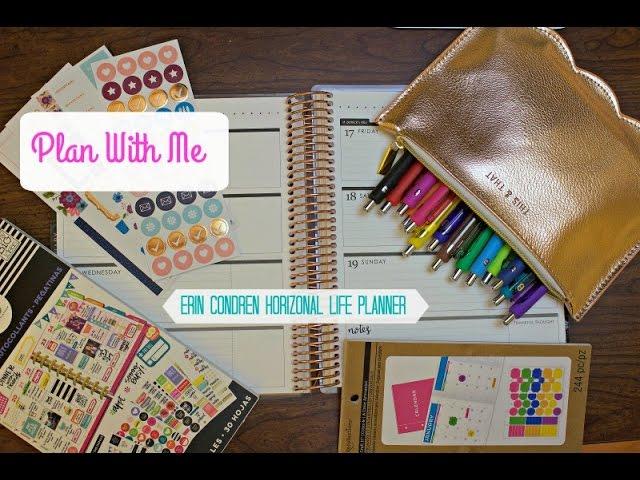 Plan With Me- Erin Condren Horizontal Planner