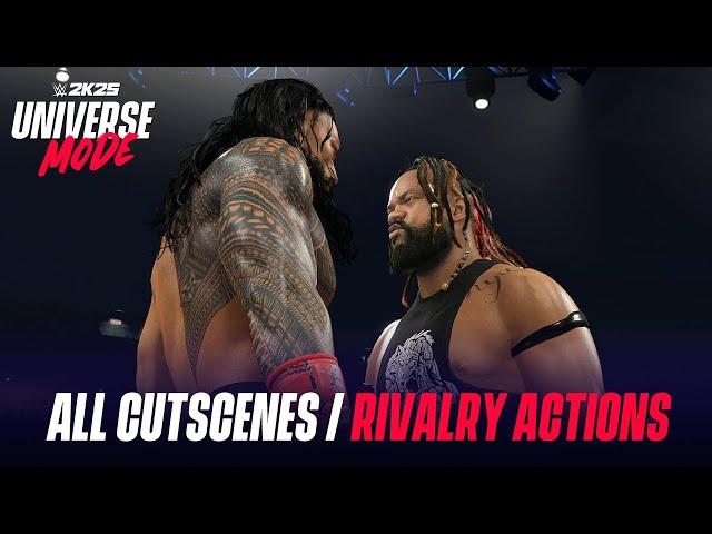 WWE 2K25 Universe Mode: All Custcenes!