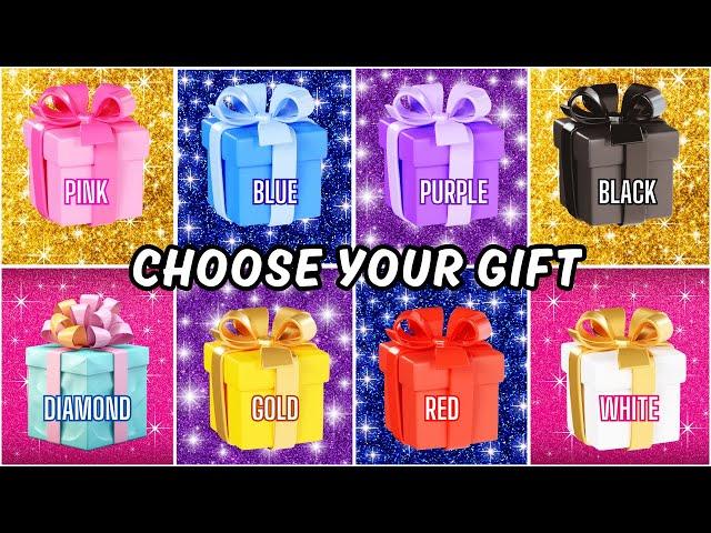 Choose Your Gift 8 Gift Box Challenge ️ Pink, Blue, Purple, Black, Diamond, Gold, Red or White