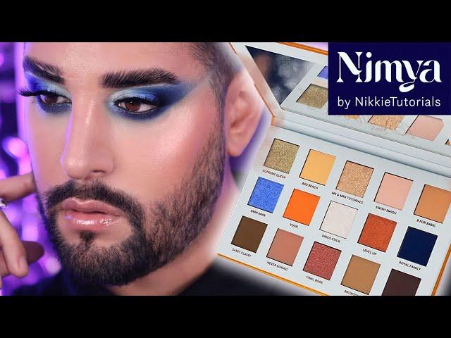 Trying Nikkie Tutorials New Palette!! Nimya eyeshadow palette review