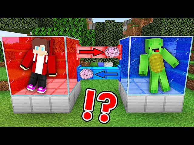 How JJ and Mikey Swap The Brains in Minecraft? - Maizen