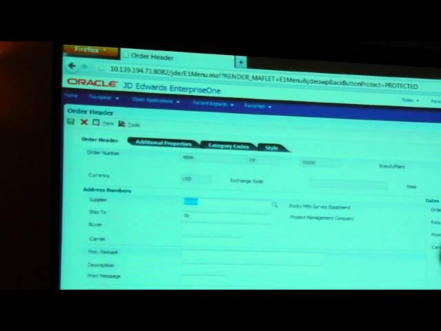 JD Edwards EnterpriseOne new look - Oracle Open World 2011