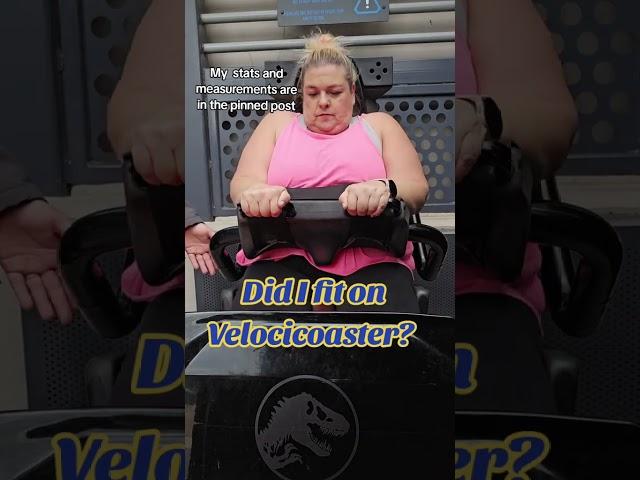 Did I fit on VelociCoaster at Universal Orlando  #plussizetravel