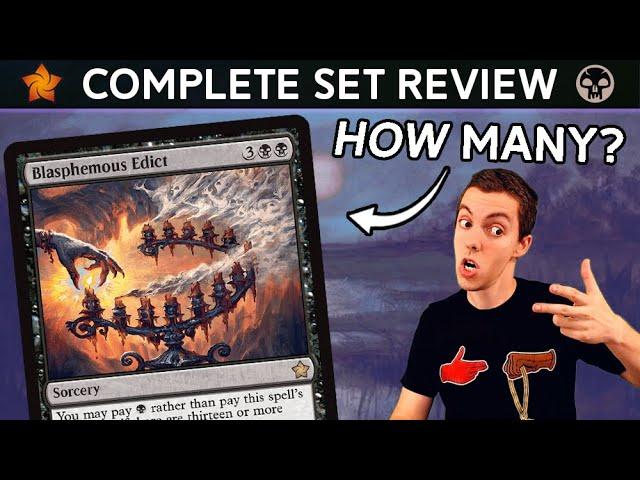  Complete Set Review!  -  Foundations   - Black Cards - Constructed And Limited