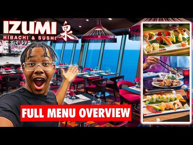 Izumi Sushi Full Menu Overview (With Photos) | Royal Caribbean 2025