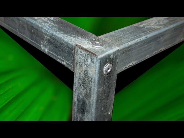 JOINTS WITHOUT WELDING.. 3 REAL BRILLIANT IDEAS FOR SQUARE TUBE 90° DEGREE