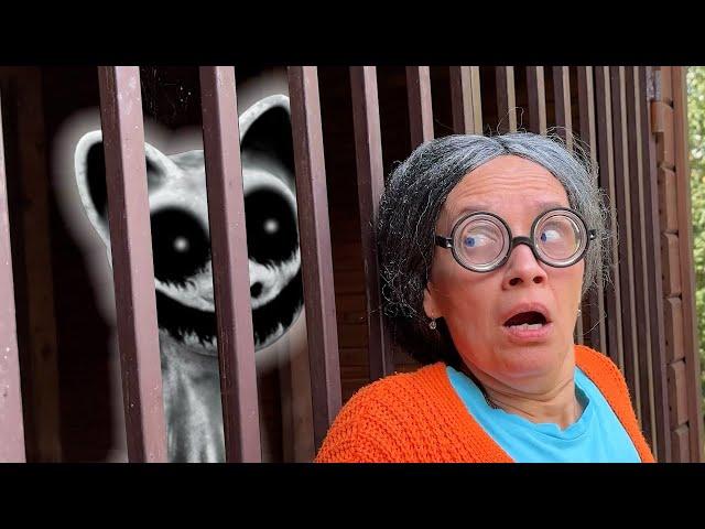 Super Granny VS Zoonomaly Monster Smile Cat in REAL LIFE