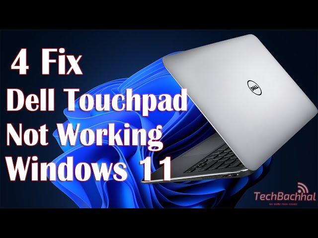 Dell Touchpad Not Working Windows 11 - 4 Fix