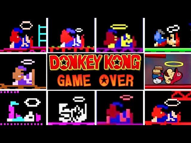 All Donkey Kong GAME OVER Screens - Official & Fan-Games