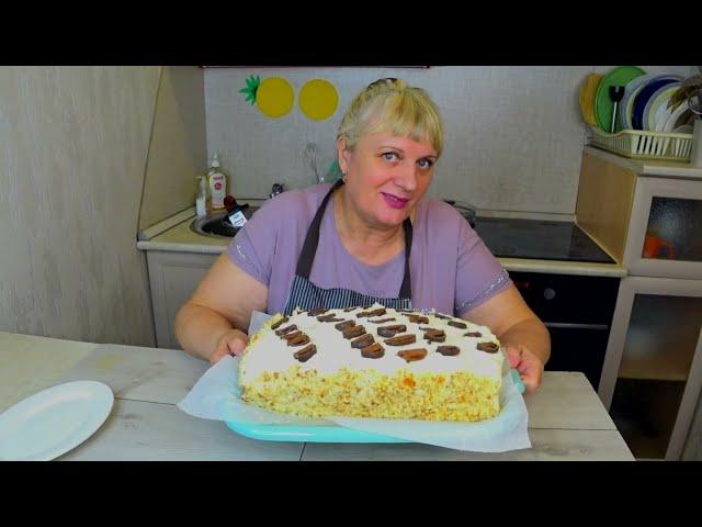 Самый вкусный ,сочный, быстрый на  3,5 кг , домашний ТОРТ за 40 минут ! Вкуснее  УЖЕ  не ПРИДУМАЕШЬ!