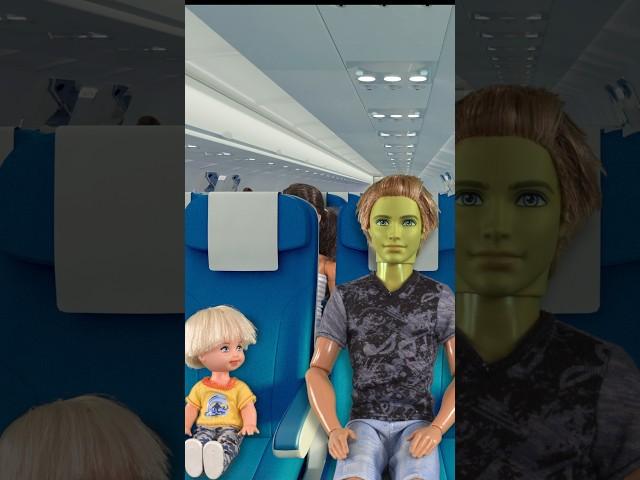 The bumpy plane ride  #shorts #plane #bumpyride #barbie