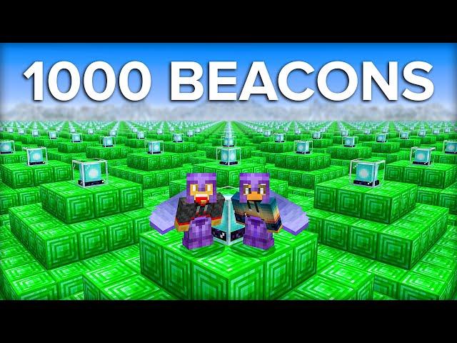 We Built 1000 Beacons in Survival Minecraft