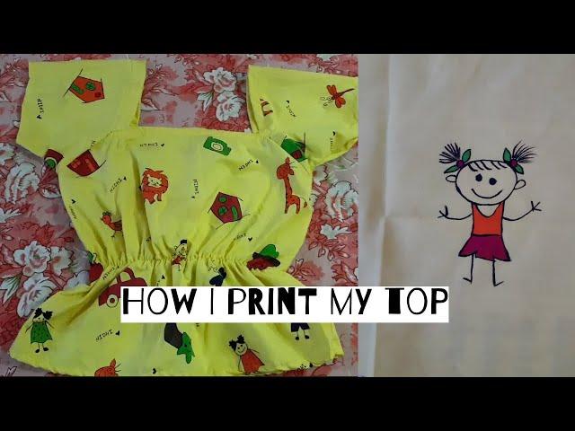 DIY | How I Print My Top At Home | NIDHIS CREATION