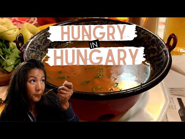 WHAT TO EAT IN HUNGARY? | Trying Hungarian Food | GOULASH, LANGOS, KÜRTÖSKALACS, DOBOS TORTA