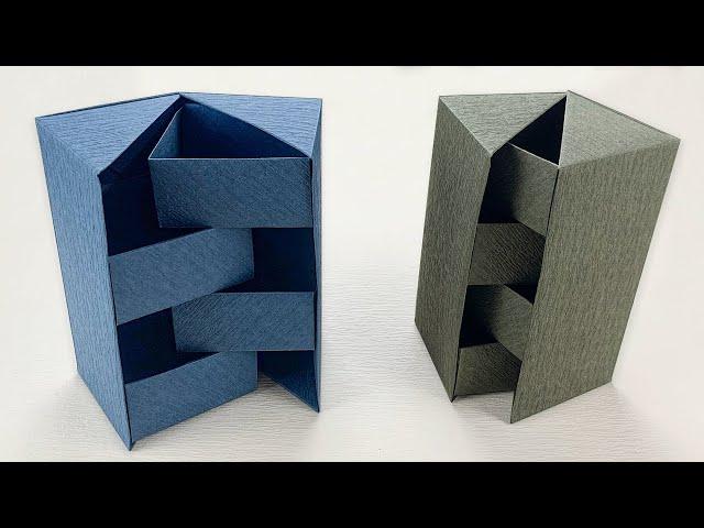 Gift Wrapping｜Origami Gift Box Tutorial - DIY Secret Stepper Box