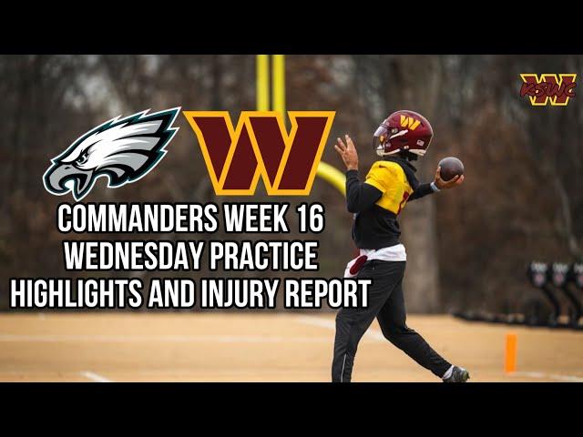 Commanders Week 16 Wednesday Practice Highlights and Injury Report. Jonathan Allen Back at Practice