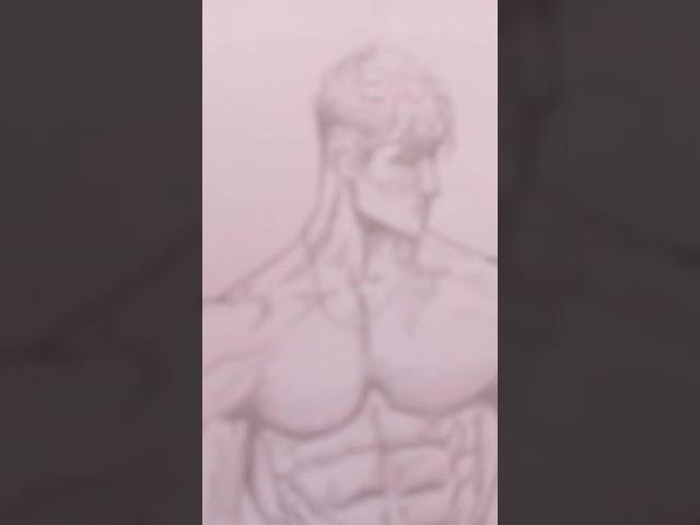 handsome body builder drawing #shorts #body #humanbody