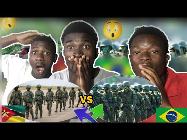 GRINGOS REAGEM A EXÉRCITO BRASILEIRO VS EXÉRCITO MOÇAMBICANO | DESFILE MILITAR