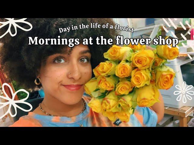 Day in the life of a florist, mornings at the flower shop 2024