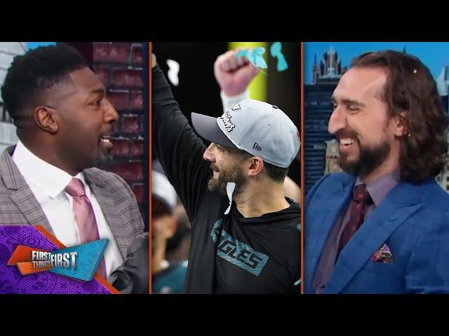 Shocked by Philly’s Super Bowl dominance & Nick apologizes to Sirianni | NFL | FIRST THINGS FIRST